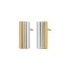 Akin Studs L Gold Steel