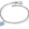 Armband ljusblått hjärta