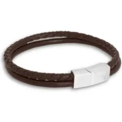 Bracelet 2-radigt Brun 20-21cm