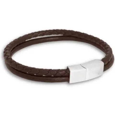 Bracelet 2-radigt Brun 20-21cm