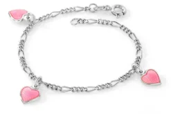 Charms armband hjärtan