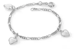 Charms armband hjärtan