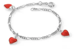 Charms armband hjärtan