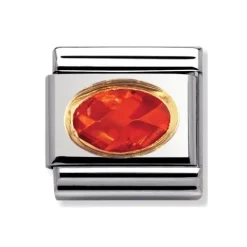 Classic Oval Facetterad Cubic Zirconia Orange