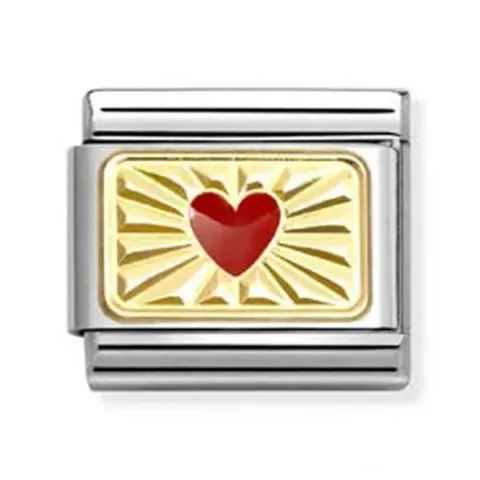 Classic Red heart with Etched Detail