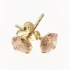Guldörhänge 18k champagne cz