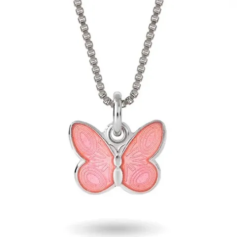 Halsband rosa fjäril
