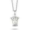 Halsband vit prinsesskrona