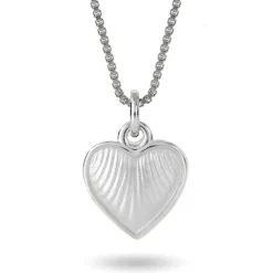 Halsband vitt hjärta