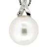 Hänge 18k 0,015ct w/si Pärla