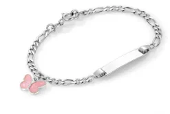 ID-armband rosa fjäril