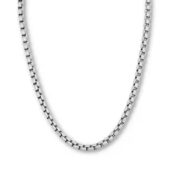 Necklace stål mattad