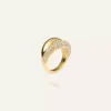 PAVÉ daring gold ring strl 54
