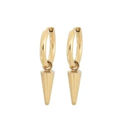 Peak Hoops Mini Gold