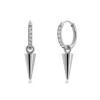 Peak Hoops Mini Sparkle Steel
