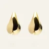 PLAIN daring small gold dupe earring