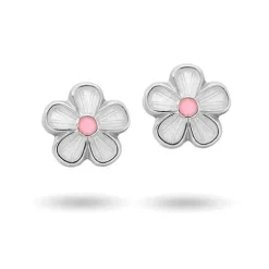 Örh. silver 925 vit blomma