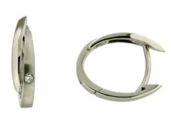 Örhänge 18k guld 0,03ct w/si