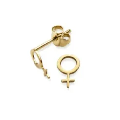 Örhänge 18k kvinnosymbol