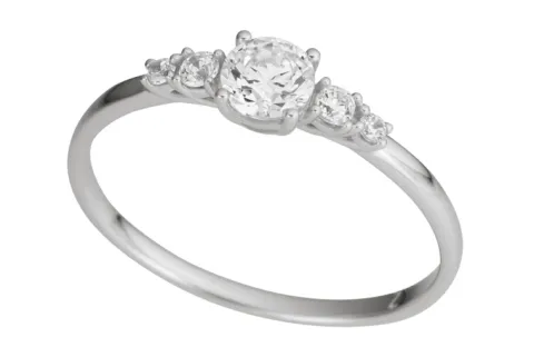 Ring 18k guld med Cz