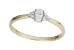 Ring 18k guld med Cz