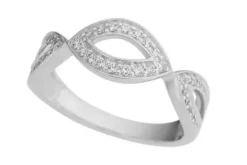 Ring 18k vitguld 0,32ct w/si