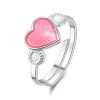 Ring rosa hjärta