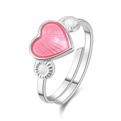 Ring rosa hjärta