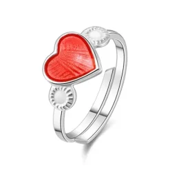 Ring rött hjärta