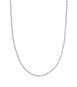Rope Chain Necklace Steel