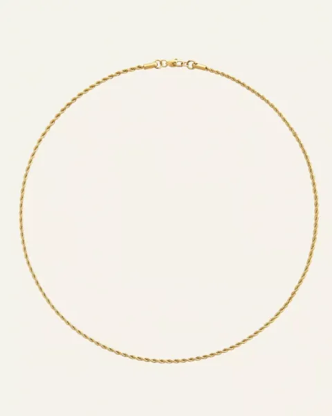 Thin Rope necklace gold