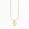 Thomas Sabo gold plated necklace heart