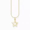 Thomas Sabo gold plated necklace star