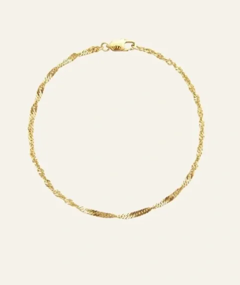Twirl bracelet gold medium