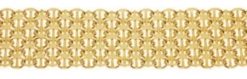 X-länk med stav armband 5-radig